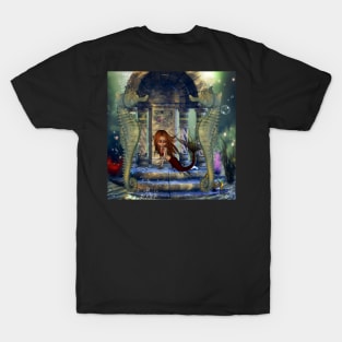 Little mermaid with seahorses T-Shirt